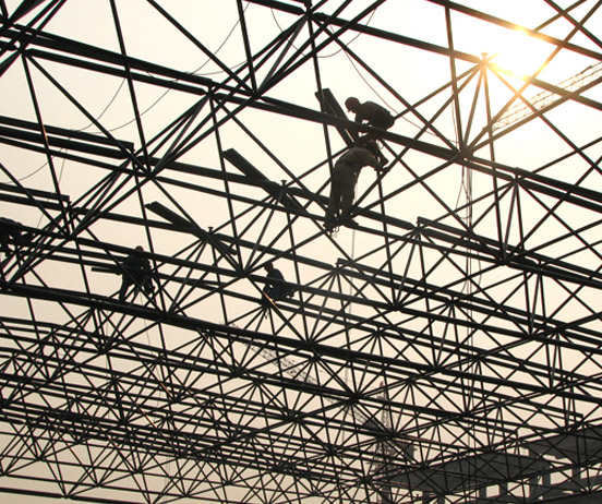 金昌厂房网架安装