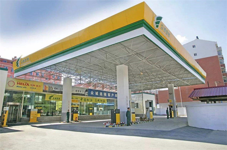 金昌加气站钢结构网架案例7